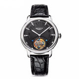 "Billion" Luxury Mechanical Watch with Crocodile Strap