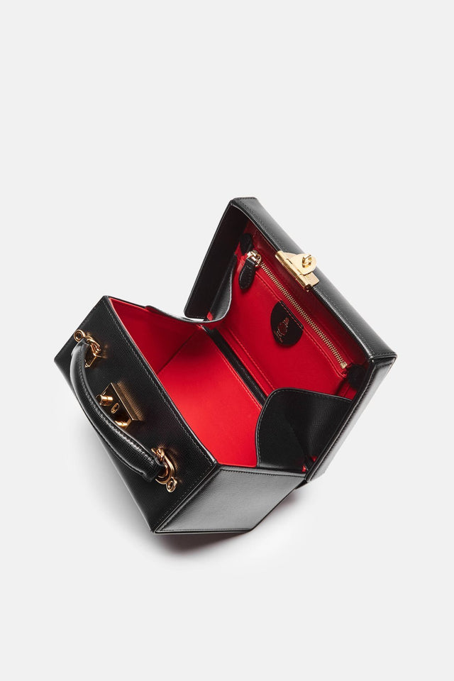 Grace Small Box Bag - Black