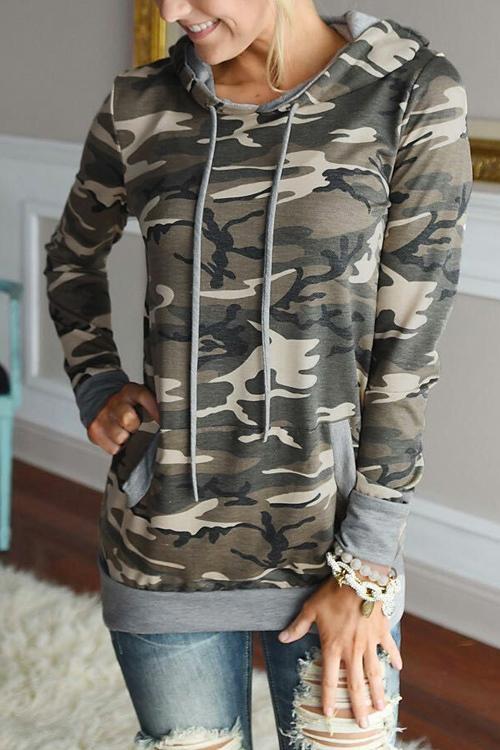 Alaue Made My Day Camouflage Hoodie