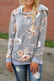 Alaue Flower Field Long Sleeves Casual Hoodies