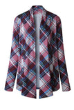 Alaue Plaid World Long Sleeves Cardigan