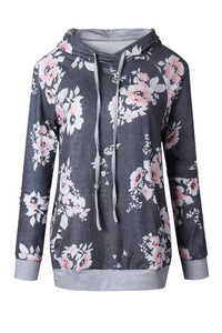 Alaue Flower Field Long Sleeves Casual Hoodies