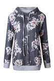 Alaue Flower Field Long Sleeves Casual Hoodies