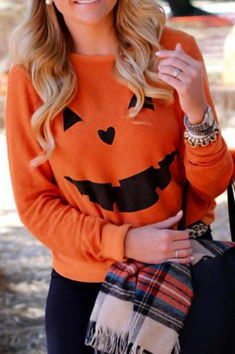 Alaue Ready For Pumpkin Printing Hoodies