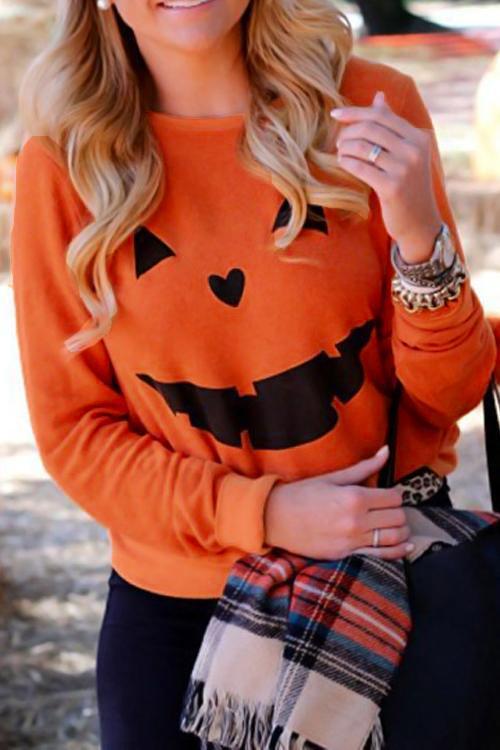 Alaue Ready For Pumpkin Printing Hoodies