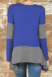 Alaue To Be Adored Irregular Striped T-shirt