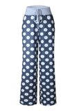 Alaue Dots Print Loose Pants