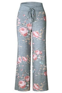 Alaue Women Floral Printed Loose Pants