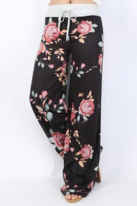 Alaue Women Floral Printed Loose Pants