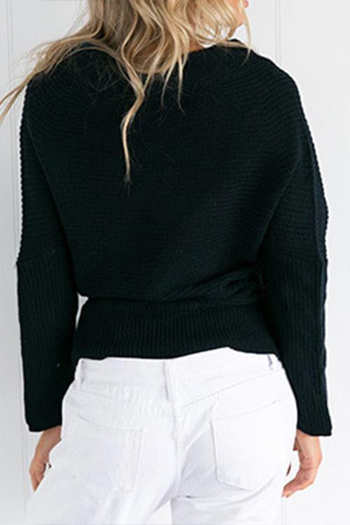 Alaue She's The Cross V Neck Sweater