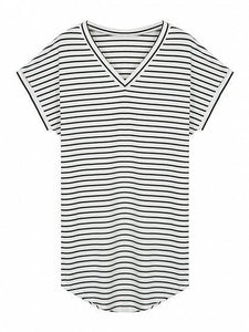 Alaue Ready For Anything Striped T-Shirts