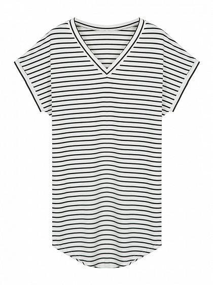 Alaue Ready For Anything Striped T-Shirts