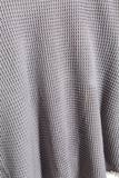 Alaue V Neck Grey Acrylic Sweater