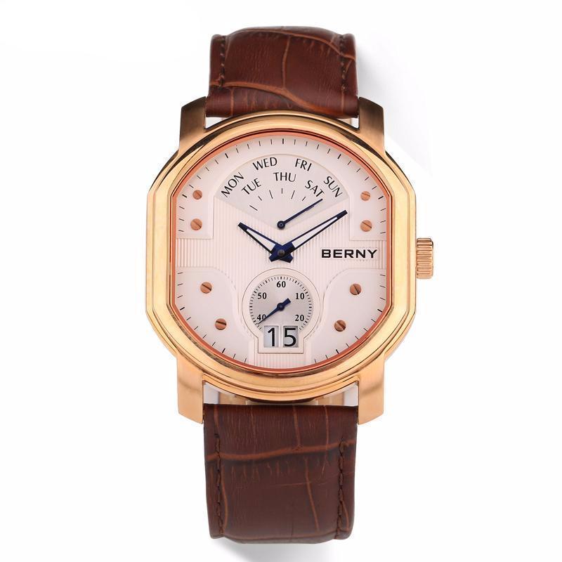 "Berny" Luxury Leather Watch