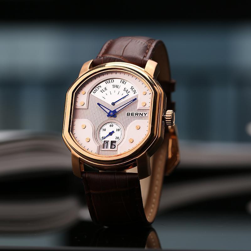 "Berny" Luxury Leather Watch
