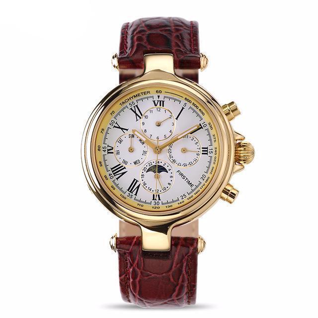 "Geneve" Luxury Leather Watch