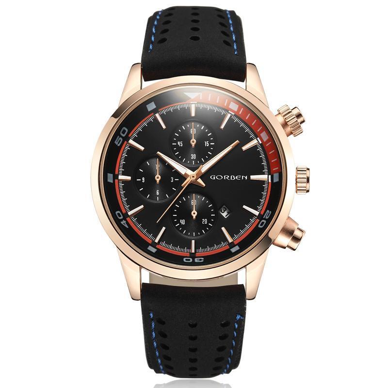 "Giovanni" Leather Luxury Sports Watch