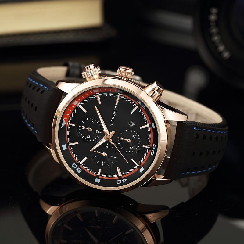 "Giovanni" Leather Luxury Sports Watch