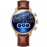 "Hawkish" Luxury Leather Watch