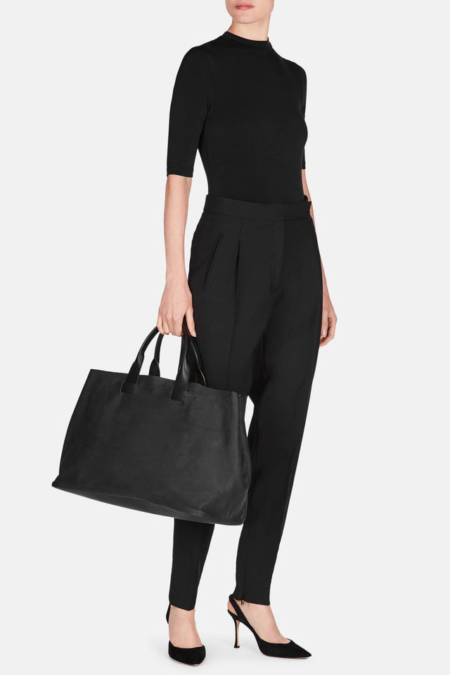 Leather Tote - Black