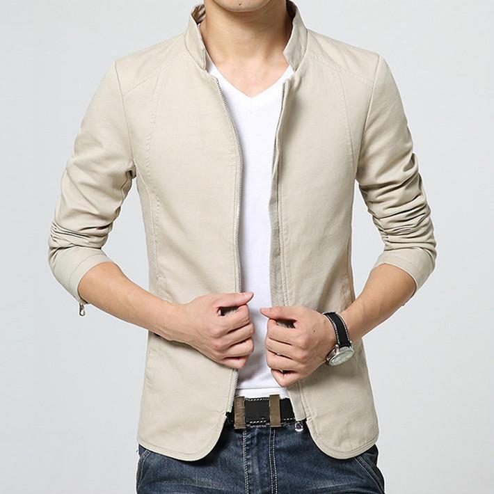 "Reoccurrence" Men's Slim Fit Zip Up Jacket (4 Colors Available)