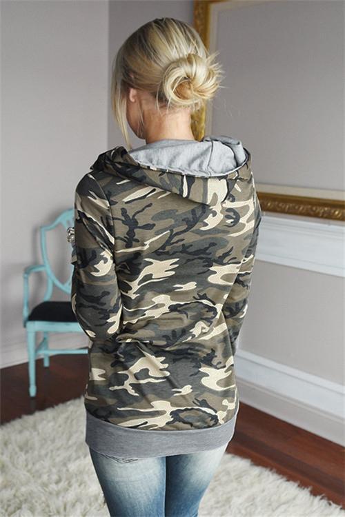 Alaue Made My Day Camouflage Hoodie