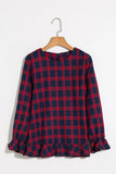 Alaue Gossip Girl Plaid Top