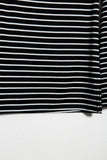 Alaue Seeking Off The Shoulder Striped T-shirt