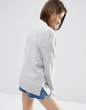 Short Sleeved Hoodie With Step Hem