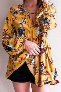 Alaue Blossom Type Of Yellow Shirt